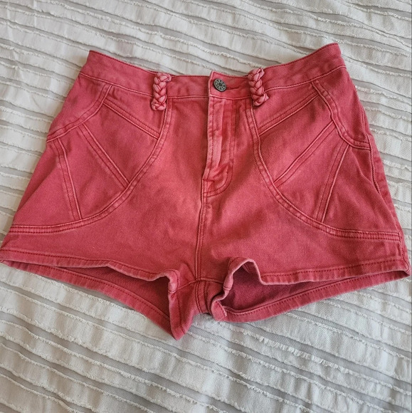 BDG coral denim shorts - Picture 4 of 14